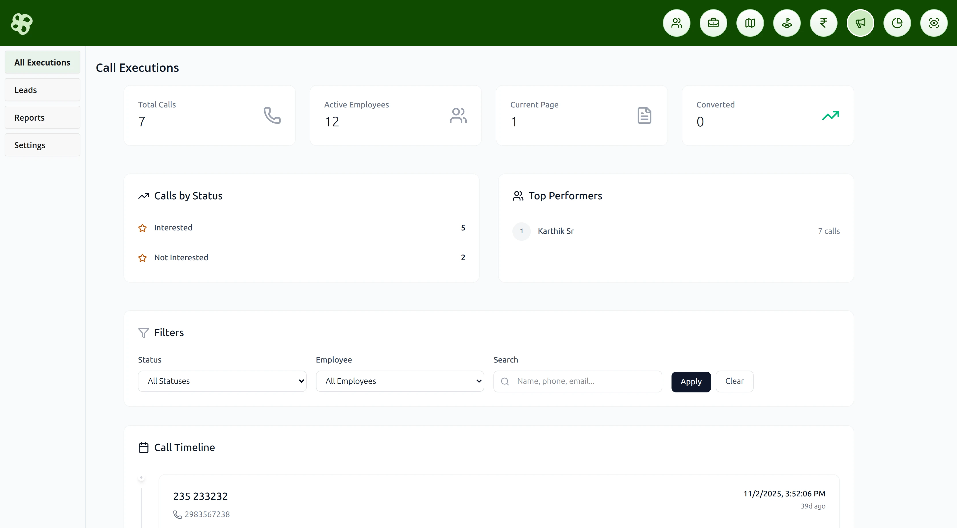 Telemarketing Dashboard